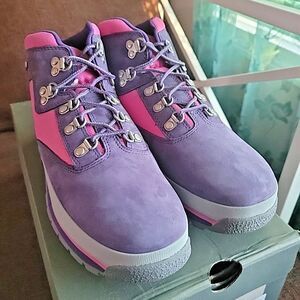 Timberland Boots Junior Girls Size 5.5 M Purple Pink Waterproof Snow - NEW